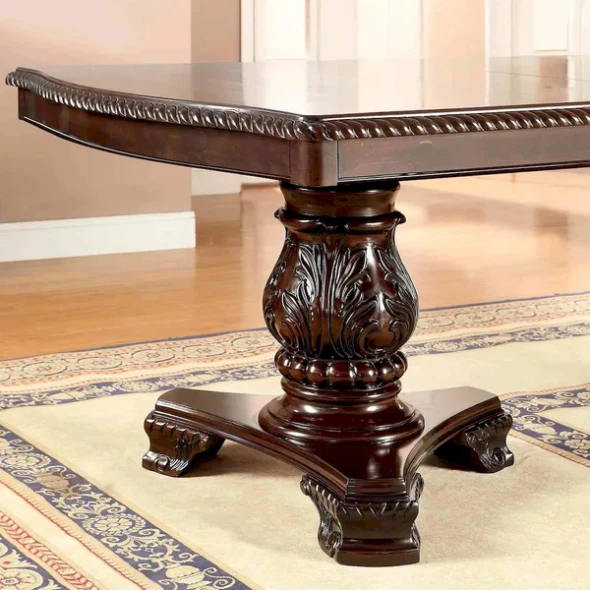 Furniture of America - Bellagio - 7 Pc. Dining Table Set - Brown Cherry