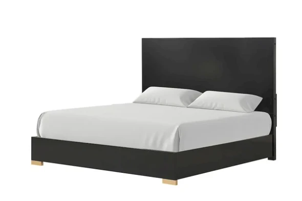 Furniture of America - Goldsberg - 3 Pc. Queen Bedroom Set - Black/Gold
