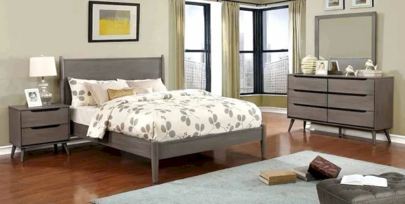 Furniture of America - Lennart - 3 Pc. Full Bedroom Set - Gray