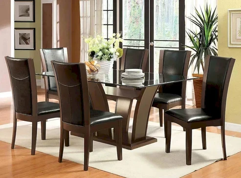 Furniture of America - Manhattan - 6 Pc. Dining Table Set