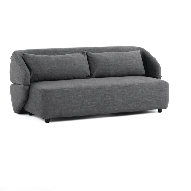 Casa Lerner Modern Dark Grey Fabric Couch Sofa Bed