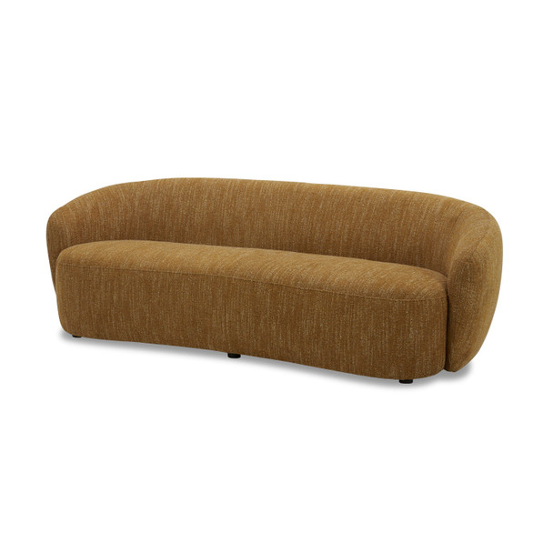 Casa Norris Modern Mustard Fabric Couch Sofa