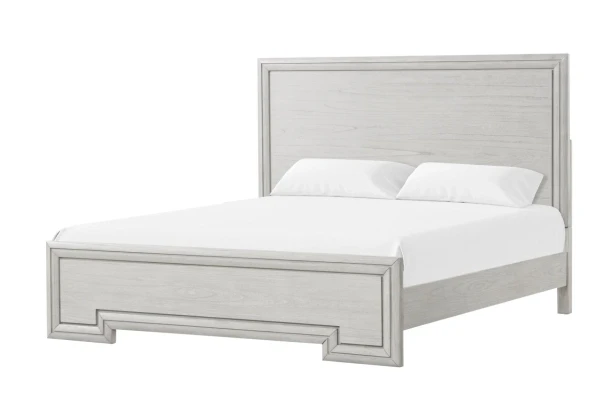 Furniture of America - Basilone Queen Bed in Rustic White