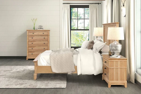 Furniture of America - Mchenry Queen Bed in Natural Oak