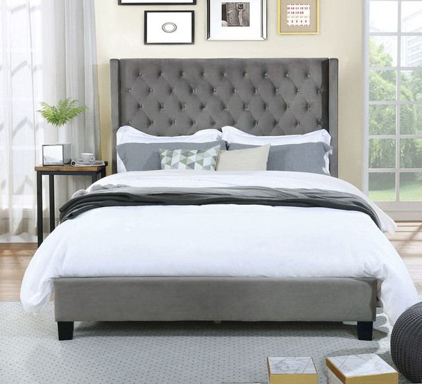 Furniture of America - Ryleigh E.King Bed in Gray