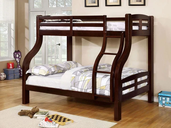 Furniture of America - Solpine Twin/Full Bunk Bed in Espresso