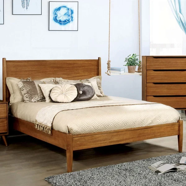 Furniture of America - Lennart E.King Bed in Oak