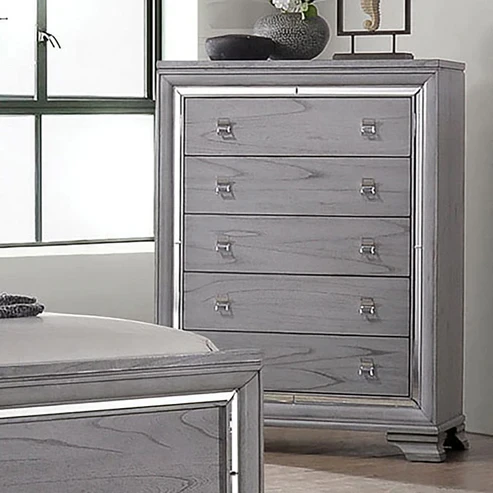 Furniture of America - Alanis Chest in Light Gray