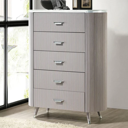 Furniture of America - Aldridge Chest in Light Gray