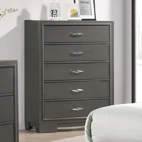 Furniture of America - Alison Chest in Metallic Gray