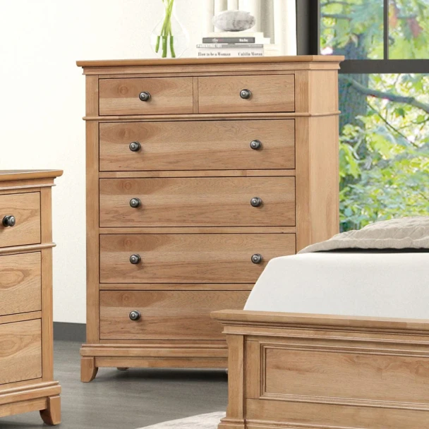 Furniture of America - Mchenry Chest in Natural Oak