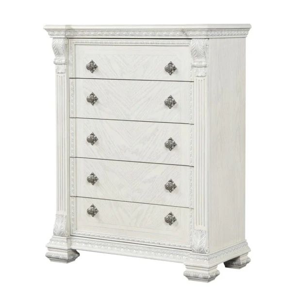Furniture of America - Promenade Chest in Wire Brushed White