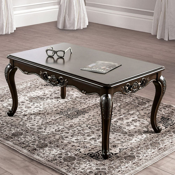 Furniture of America - Halcaster Coffee Table in Java