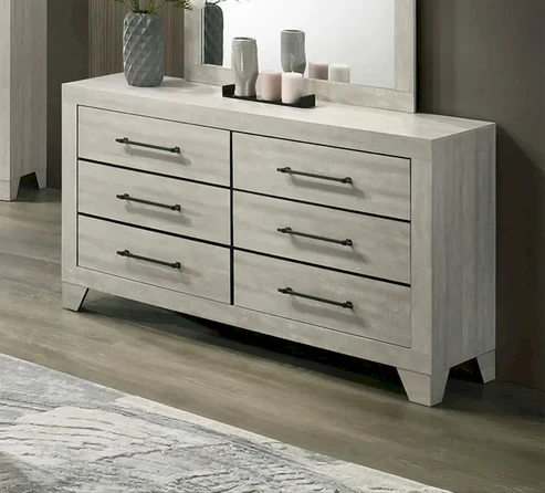 Furniture of America - Dubuque Dresser in Light Gray
