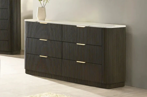 Furniture of America - Lantrisant - Dresser, Dark Walnut