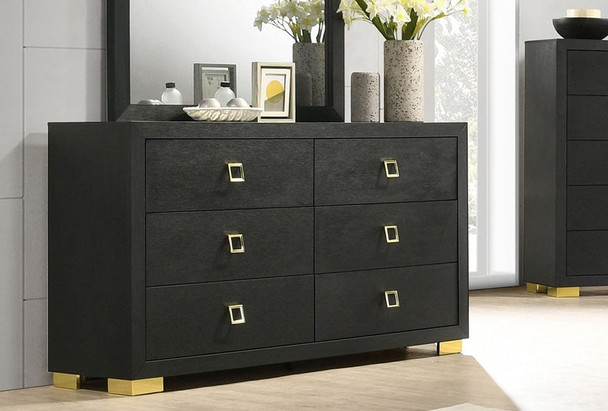 Furniture of America - Latimer Dresser in Black