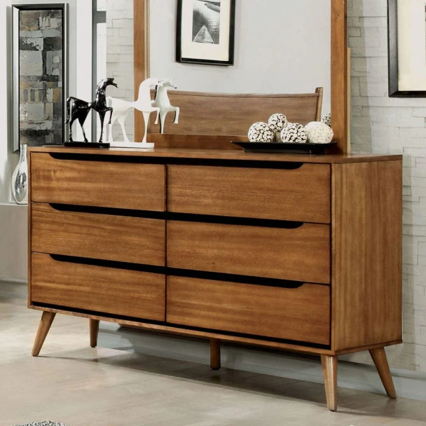 Furniture of America - Lennart Dresser in Oak