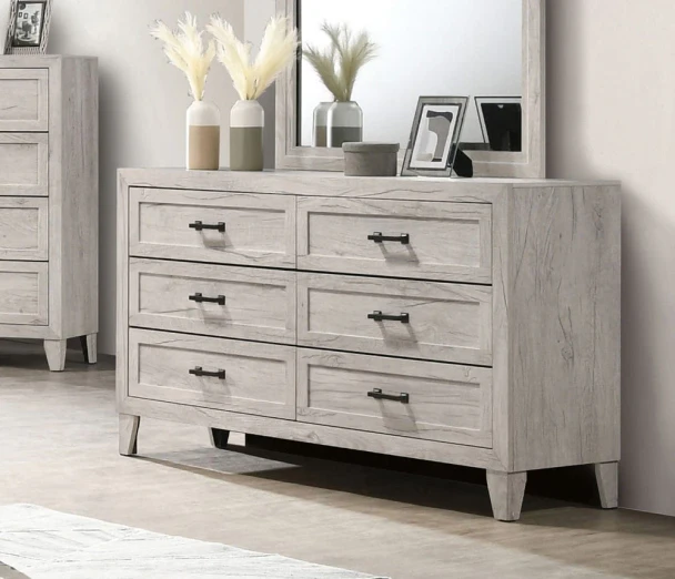 Furniture of America - Mysen Dresser in White Wash