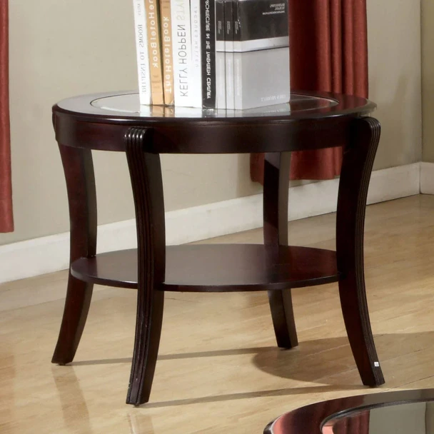 Furniture of America - Finley End Table in Espresso
