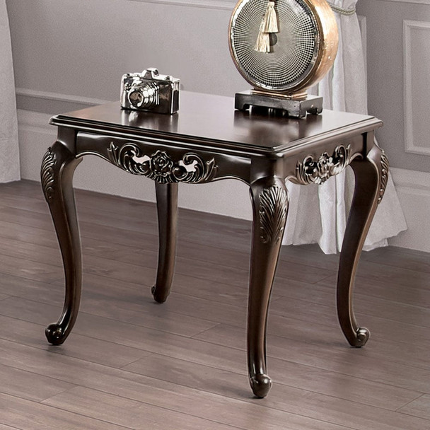 Furniture of America - Halcaster End Table in Java