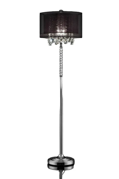 Furniture of America - Ivy Floor Lamp in Chrome