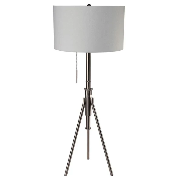 Furniture of America - Zaya Floor Lamp in Brushed Steel