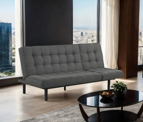 Furniture of America - Napervill Futon Sofa in Dark Gray