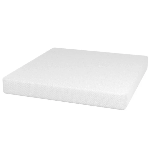 Furniture of America - Forsythia 10" E.King Green Tea Gel Memory Foam (Roll-In-A-Box) in White