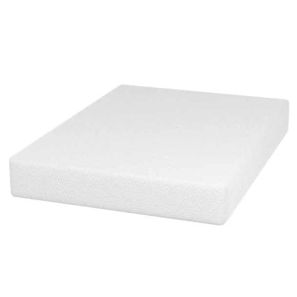 Furniture of America - Forsythia 8" E.King Green Tea Gel Memory Foam (Roll-In-A-Box) in White
