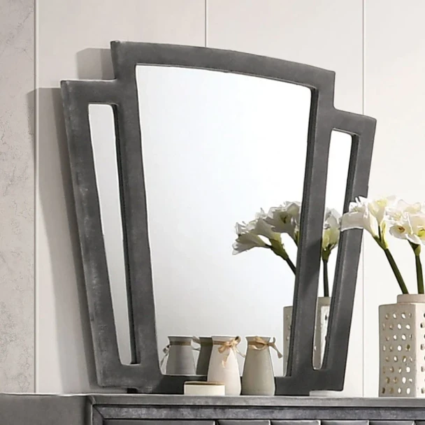 Furniture of America - Carissa Mirror in Gray
