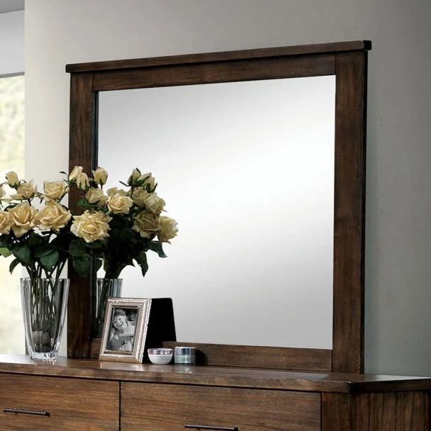 Furniture of America - Elkton Mirror in Oak