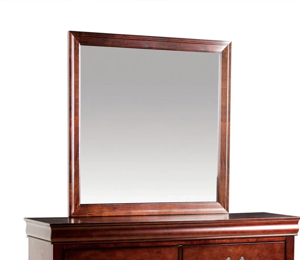 Furniture of America - Louis Philippe Mirror in Dark Cherry