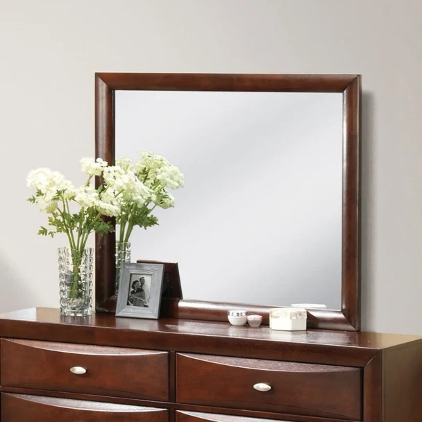 Furniture of America - Zosimo Mirror in Dark Cherry