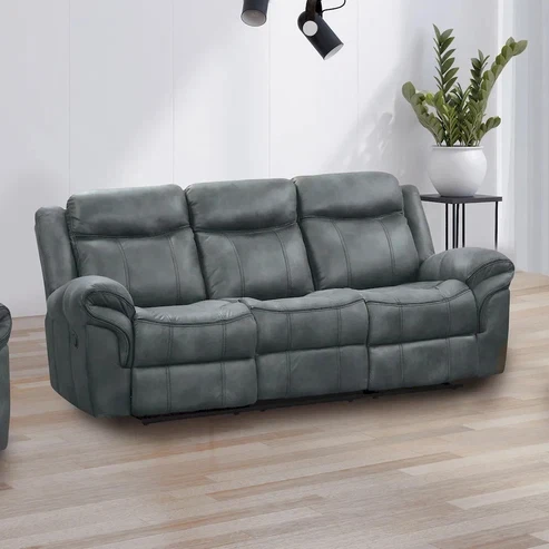 Furniture of America - Agata - Manual Sofa, Dark Gray