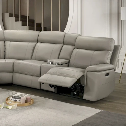 Furniture of America - Oliverus - Power Sectional, Taupe