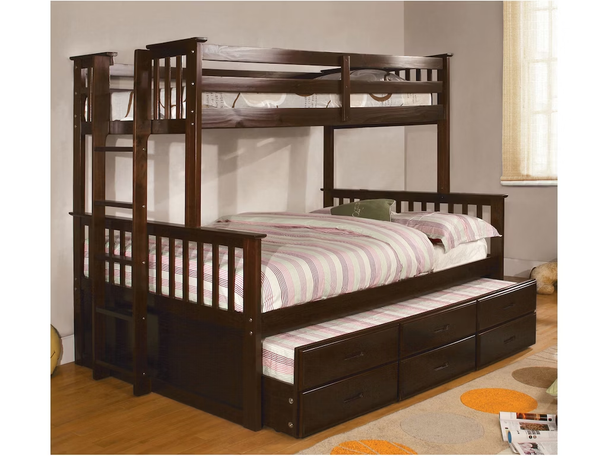 University I Twin/Full Bunk Bed with Trundle