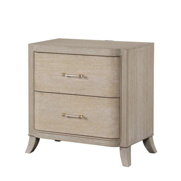 Furniture of America - Candra Nightstand in Natural Oak