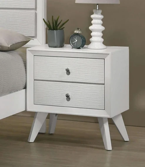 Furniture of America - Dortmund Nightstand in White