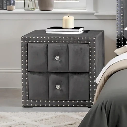 Furniture of America - Farese - Nightstand, Dark Gray