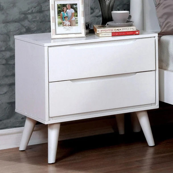 Furniture of America - Lennart Ii Nightstand in White