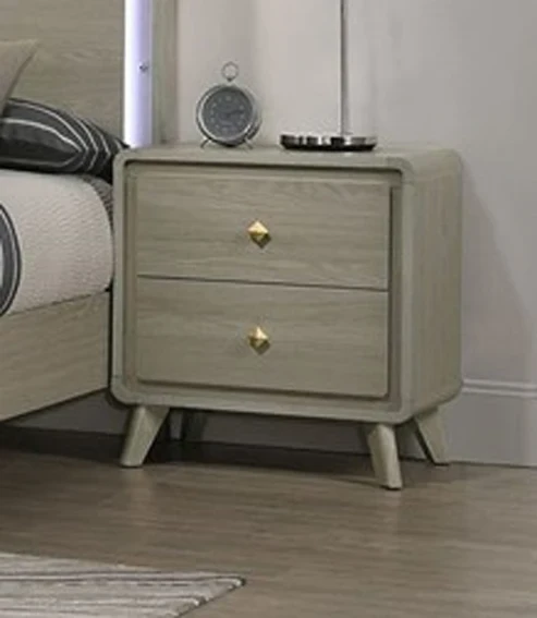 Furniture of America - Rainier Nightstand in Gray