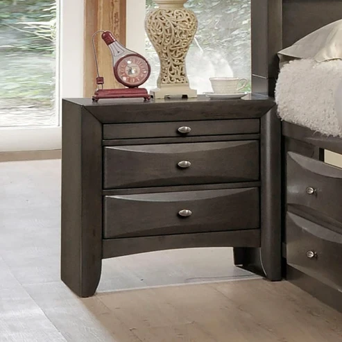 Furniture of America - Zosimo Nightstand in Gray