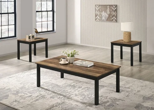 Furniture of America - Findlay 3 Pc. Table Set in Brown