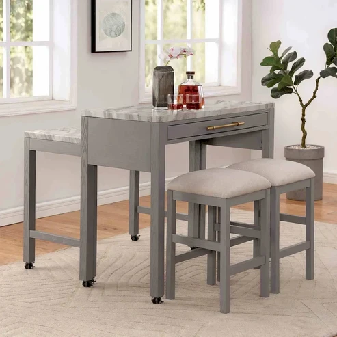 Furniture of America - Whitehall - 5 Pc. Counter Ht. Table Set