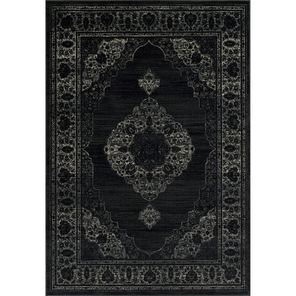 Furniture of America - Kozlu 5' X 7' Area Rug in Dark Gray