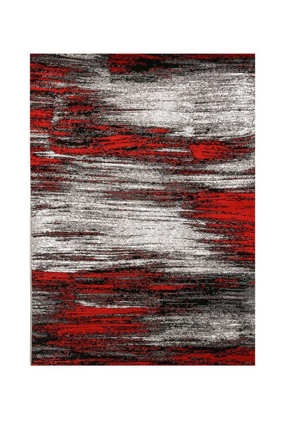 Furniture of America - Sivas 5' X 8' Area Rug in Gray/Red