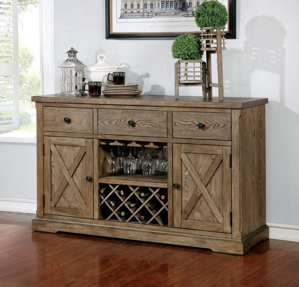 Furniture of America - Julia Server in Light Oak