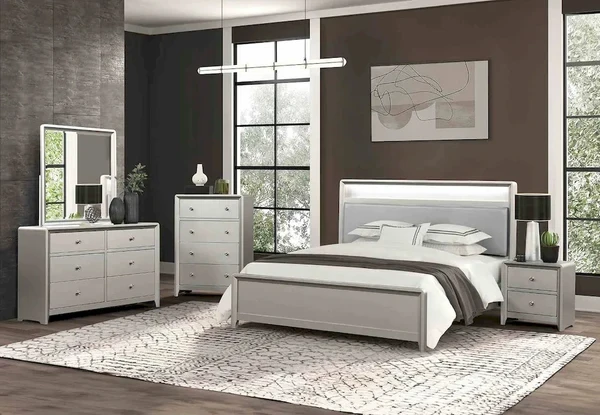 Furniture of America - Bryne - 4 Pc. Queen Bedroom Set w/ Chest