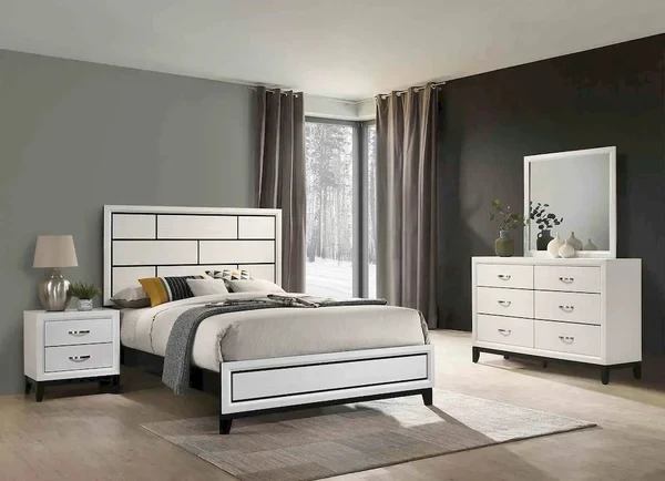 Furniture of America - Errico - 3 Pc. Queen Bedroom Set - White