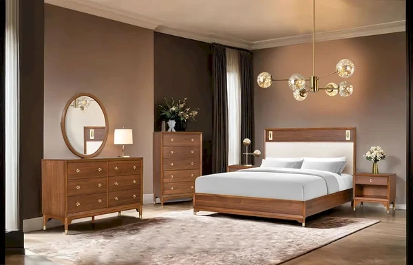 Furniture of America - Hepburne - 4 Pc. Queen Bedroom Set w/ Chest (Storage FB)
